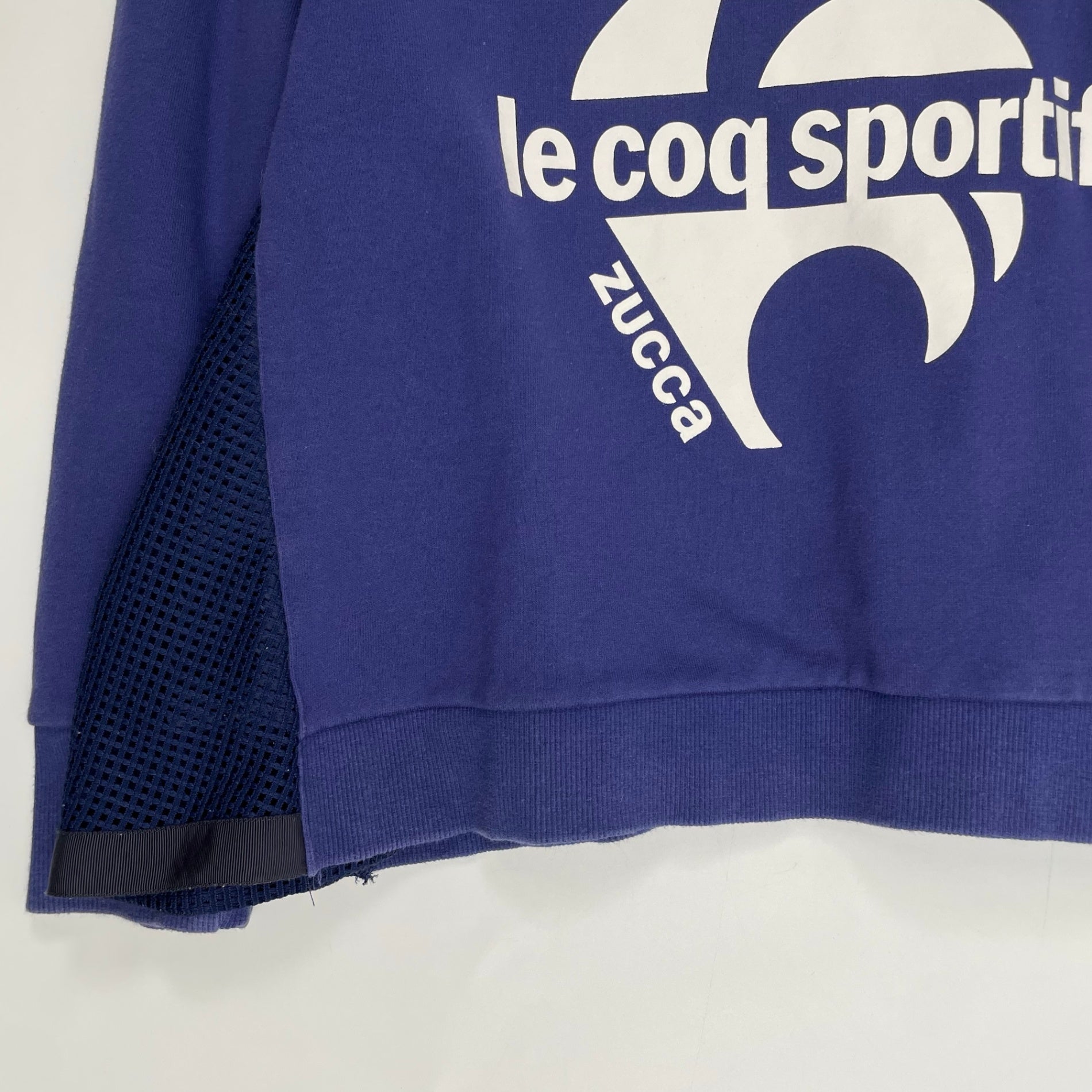 ZUCCA × le coq sportif ズッカ ルコックスポルティフ / コラボ切替スウェットシャツ 参考定価：12,000+tax SIZE:M