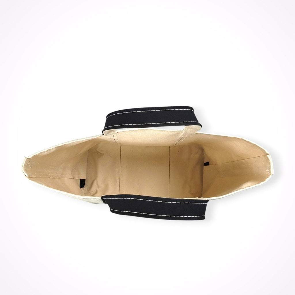 L.L. Bean / ボート＆トート キャンバスバッグ XL ホワイト×ブラック