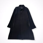 HOMME PLISSE ISSEY MIYAKE / 16年 プリーツステンカラーコート ブラック SIZE:3