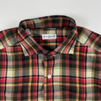 Errico Formicola / コットンチェックシャツ 参考定価：40,000程度 SIZE:M