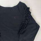 Rhodo Lirion ロド リリオン / Swallow Frill Basque Shirt 参考定価：22,000+tax SIZE:0