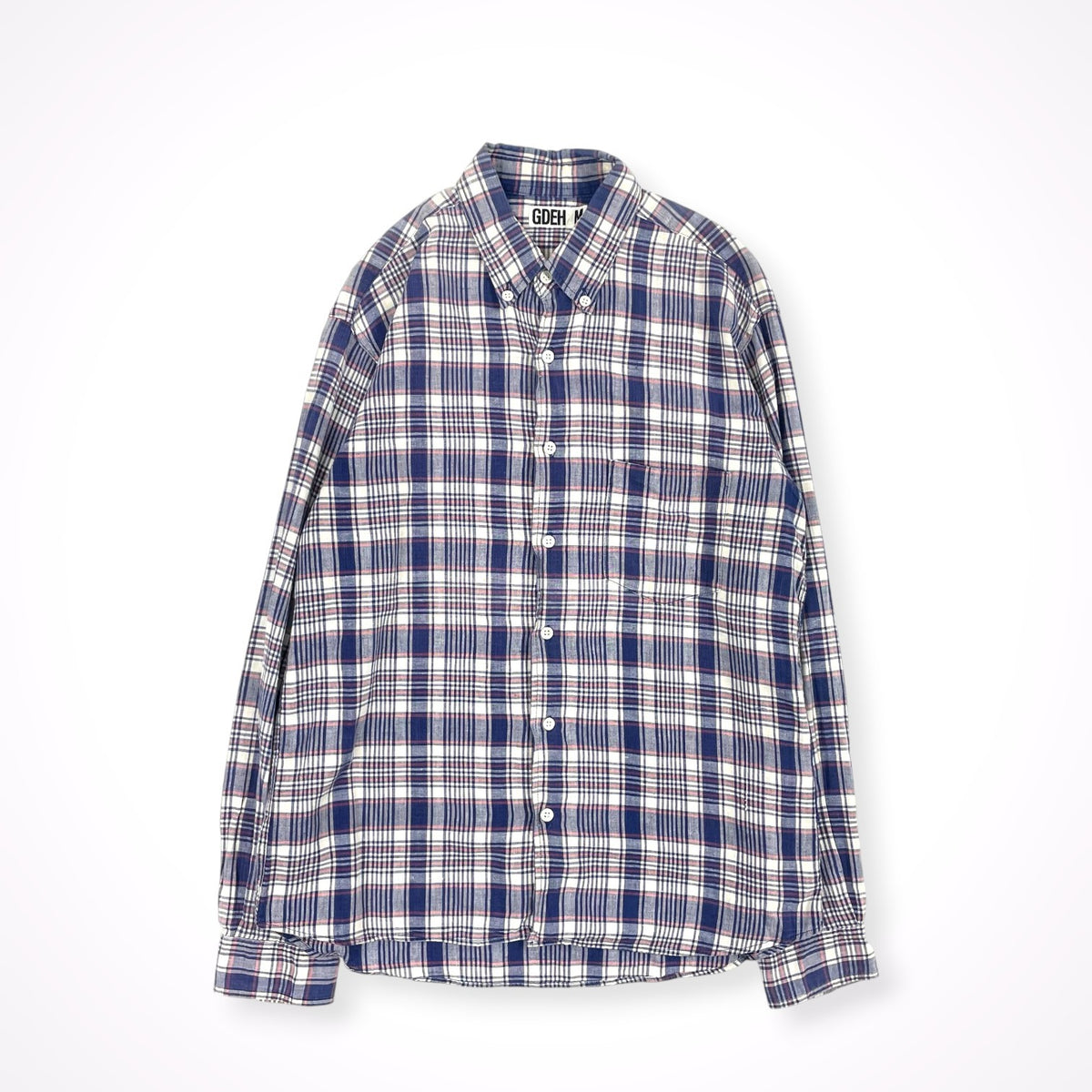GOODENOUGH / 90s 背面刺繍ロゴ チェックシャツ SIZE:M