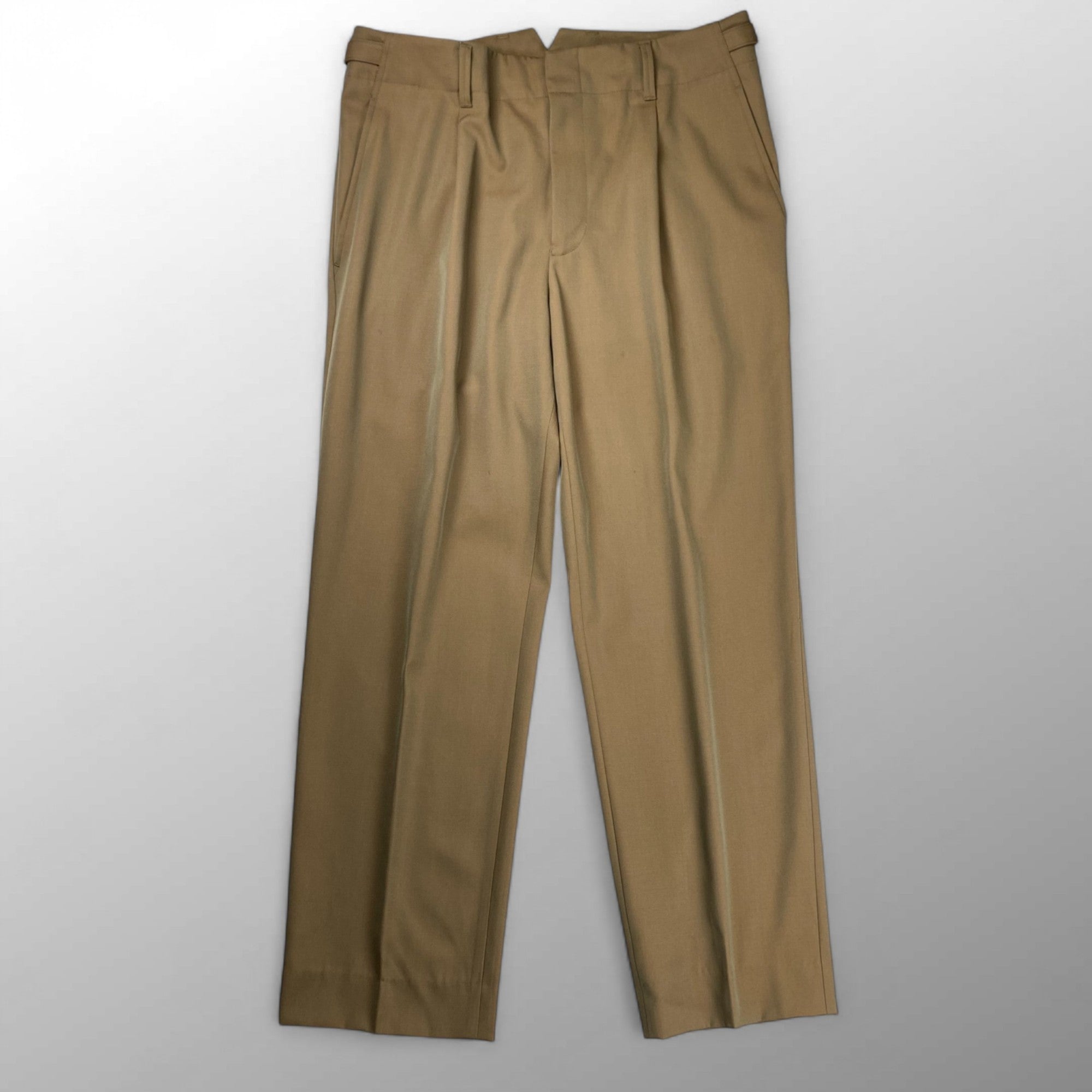 CABaN キャバン / ウールギャバジンツイル 1タックストレートパンツ 参考定価：38,000+tax SIZE:L