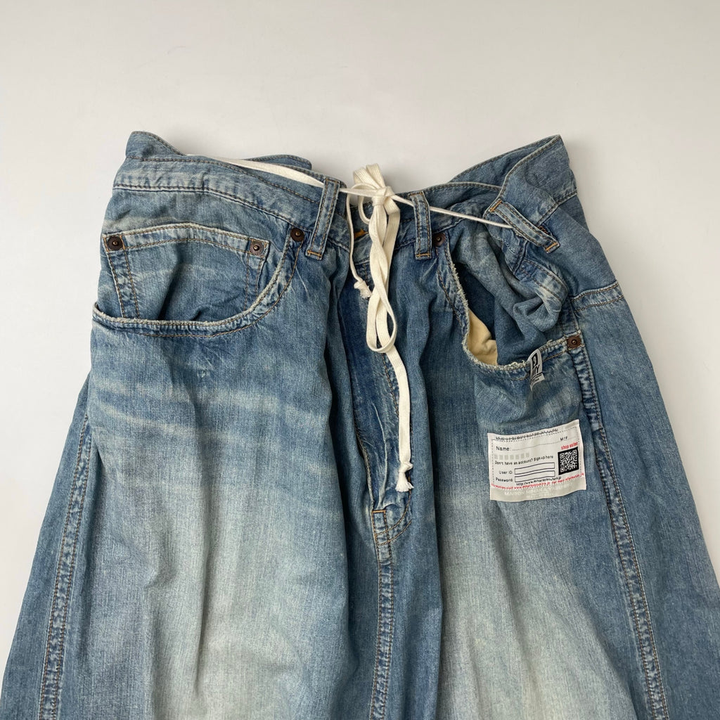 Maison MIHARA YASUHIRO / 再構築ドレープデニムスカート SIZE:36