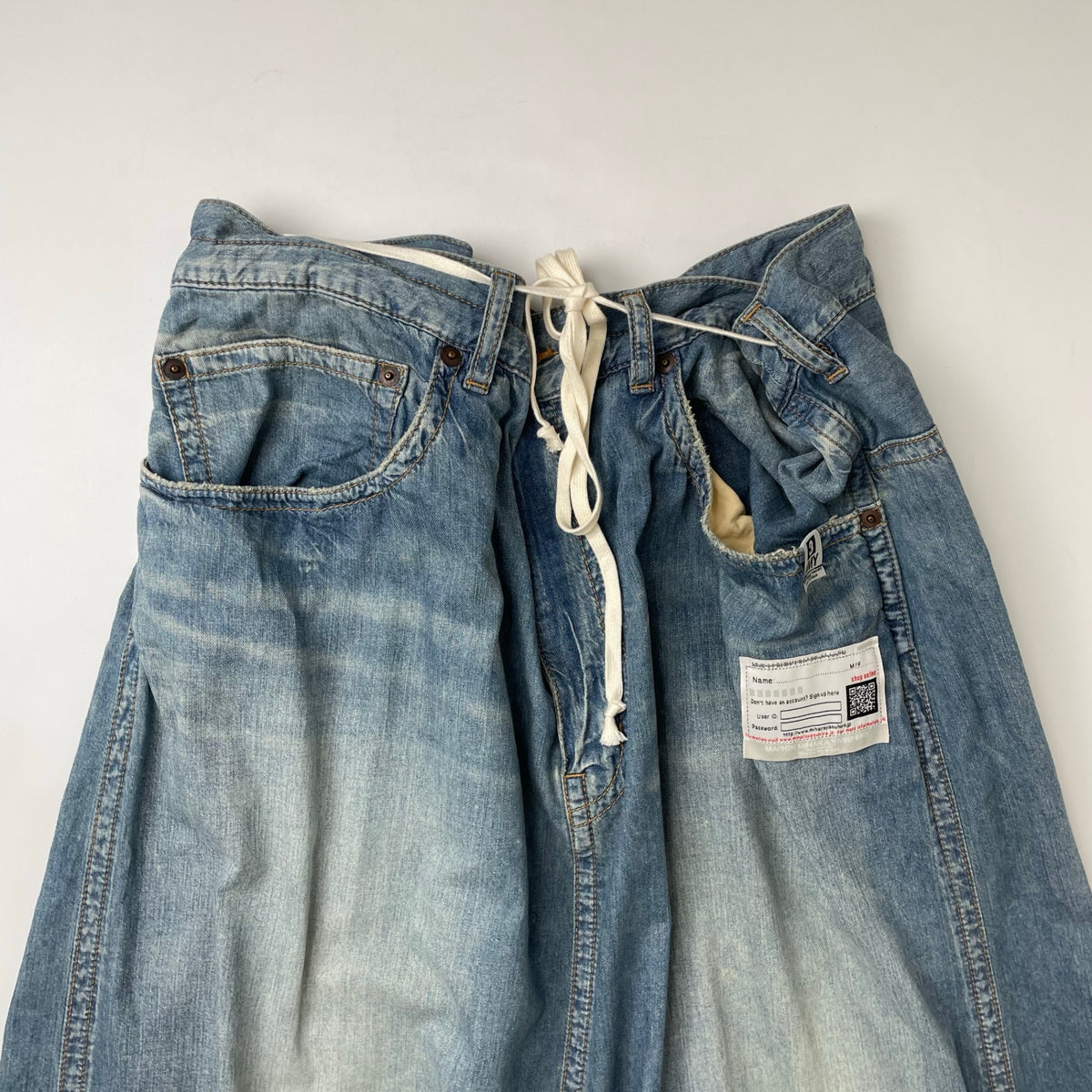 Maison MIHARA YASUHIRO / 再構築ドレープデニムスカート SIZE:36