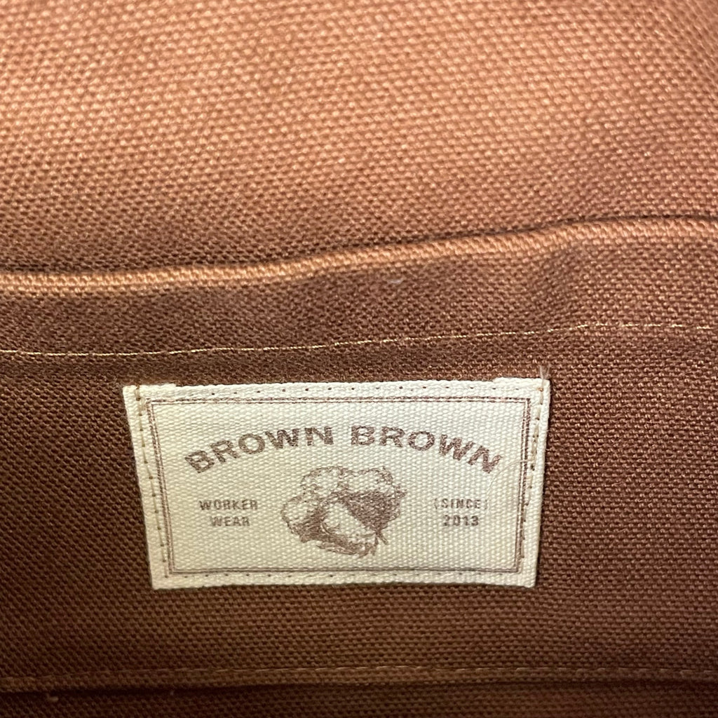 Brown Brown / キャンバス生地 ハンドルカゴバッグ 参考定価：24,000程度