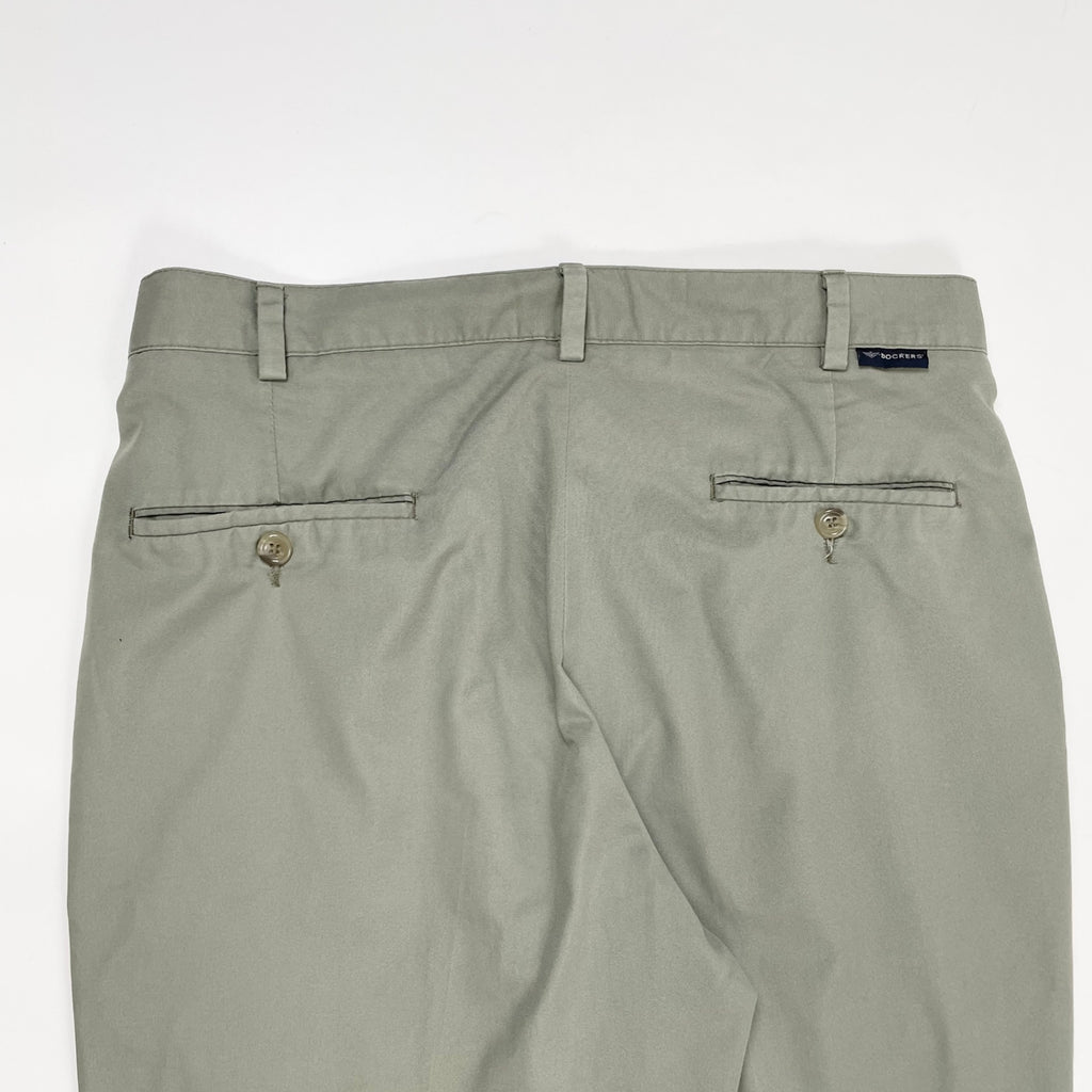 DOCKERS / 古着2タックコットンパンツ グリーン SIZE:W34