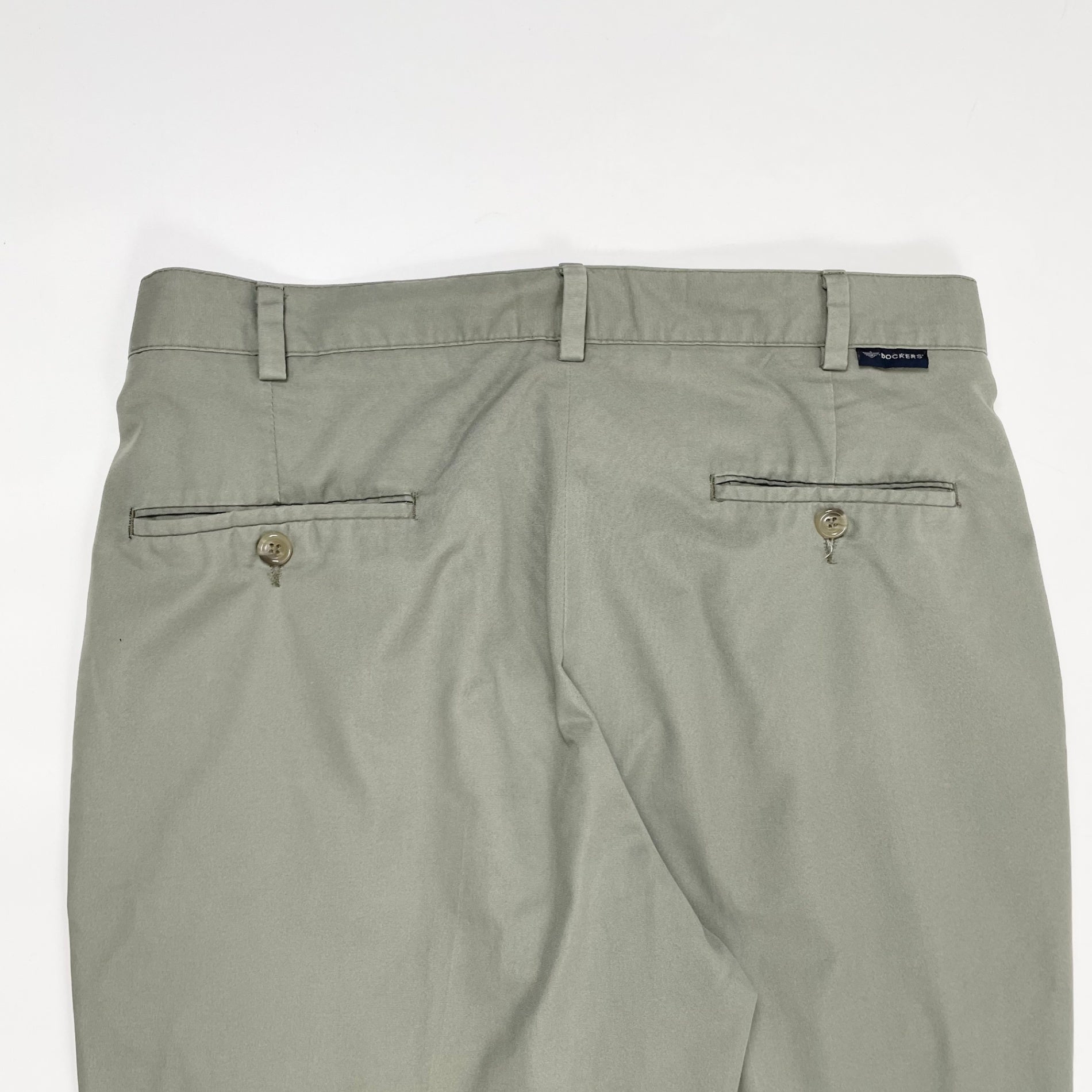 DOCKERS / 古着2タックコットンパンツ グリーン SIZE:W34