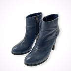 FABIO RUSCONI / レザーサイドジップショートブーツ 参考定価：50,000程度 SIZE:38