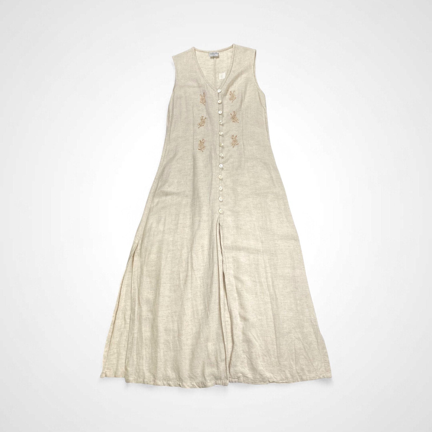 VINTAGE ヴィンテージ / コットンリネンMIX ヴィンテージワンピース SIZE：M