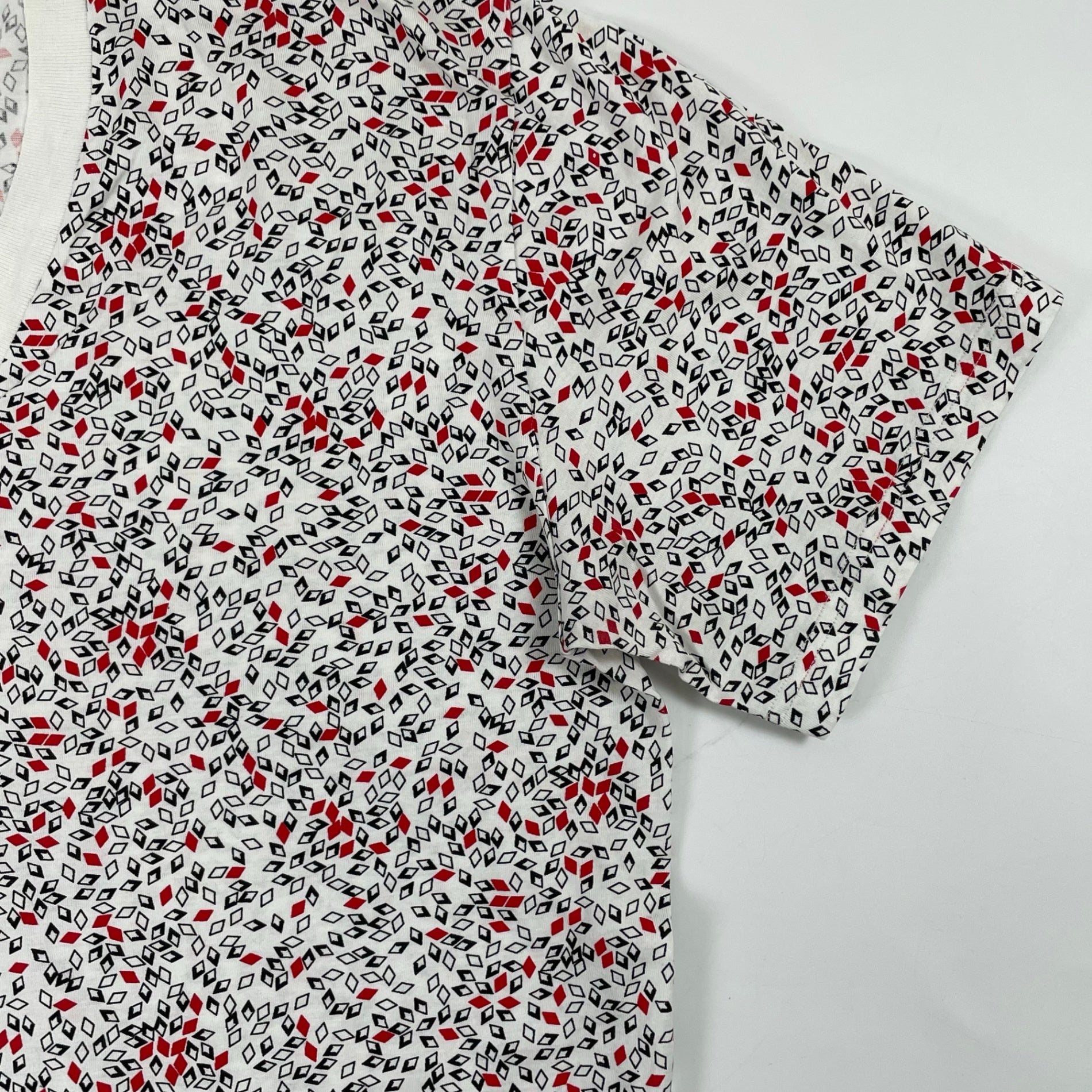 DIOR HOMME ディオール オム / 〈クリス ヴァン アッシュ期〉 VネックジオメトリックTEE SIZE：M