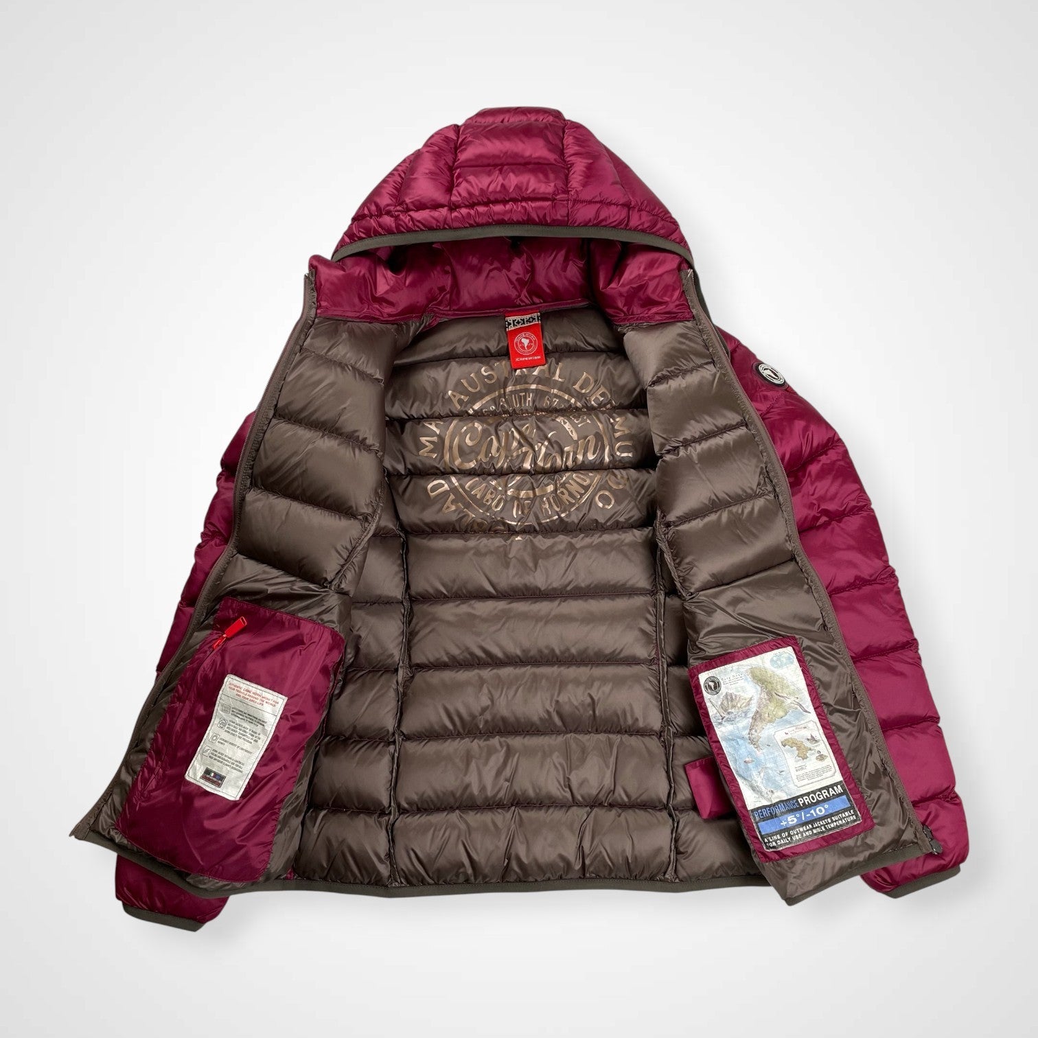 CAPE HORN ケープホーン / TIERRA SRL ダウンジャケット レッド 参考定価：70,000+tax SIZE:42