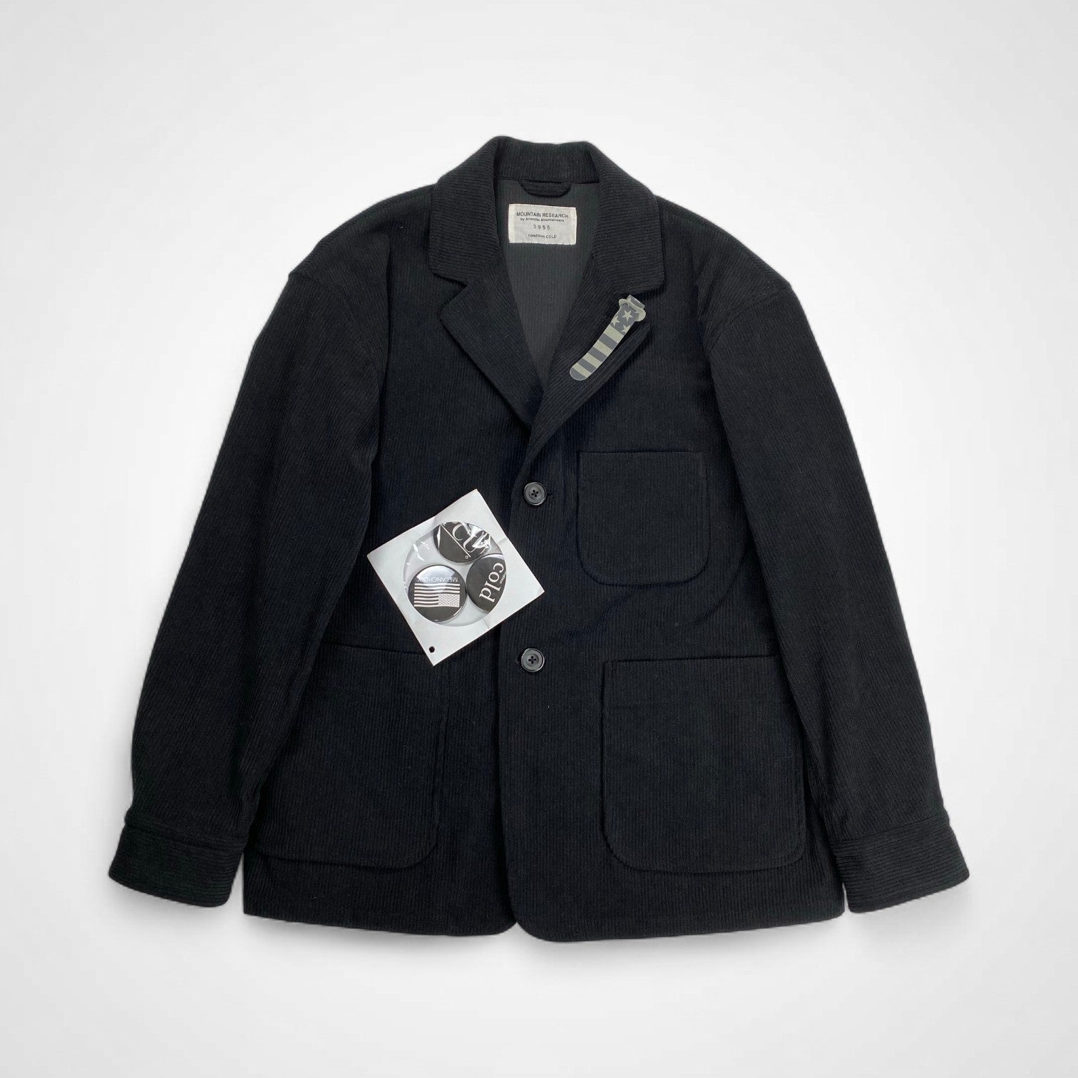 MOUNTAIN RESEARCH マウンテンリサーチ / MT JKT コーデュロイジャケット セットアップ可能 24AW 缶バッジ付 参考定価：45,000+tax