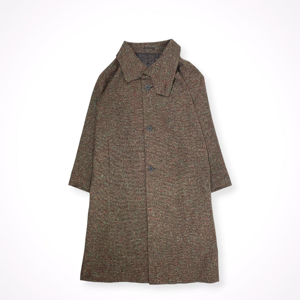IM MEN ISSEY MIYAKE / MELANGE TWEEDハイネックコート LA23FA121 参考定価：150,000程度 SIZE:3