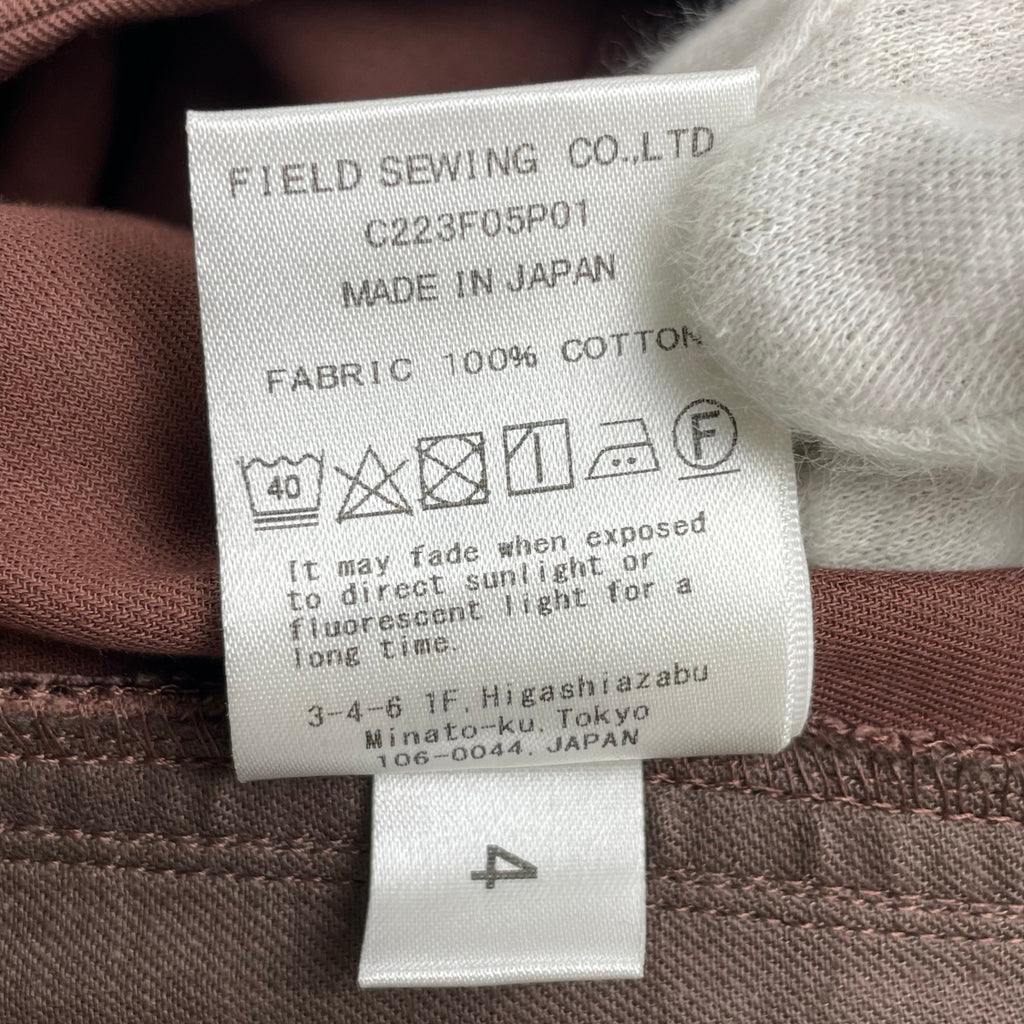 Cale カル / コットンギャバジンカーゴパンツ L'ECHOPPE取り扱い 参考定価：50,000+tax SIZE:4