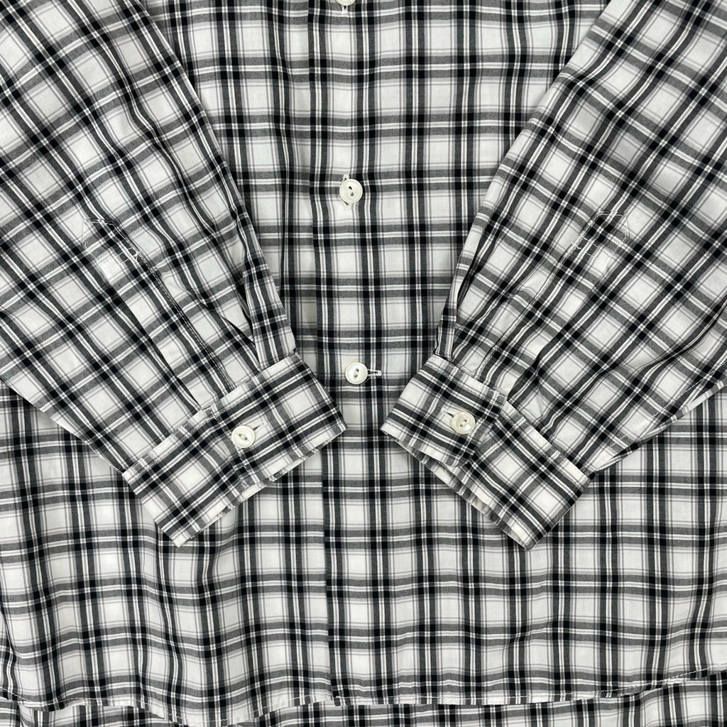 Name. / オーバーサイズノーカラーチェックシャツ 参考定価：30,000程度 SIZE:1