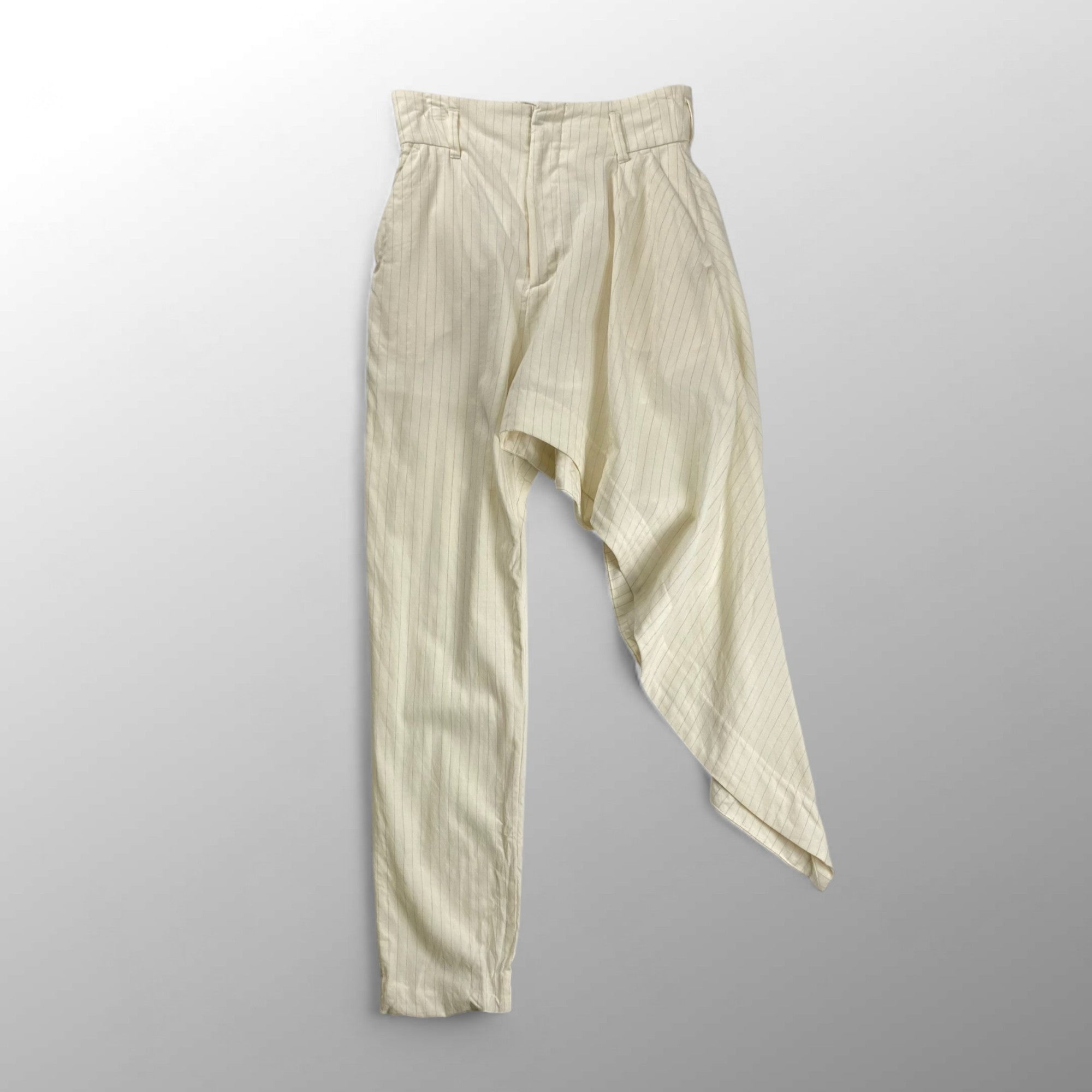 FACETASM ファセッタズム / イレギュラーバーティカルストライプパンツ ホワイト SIZE：1