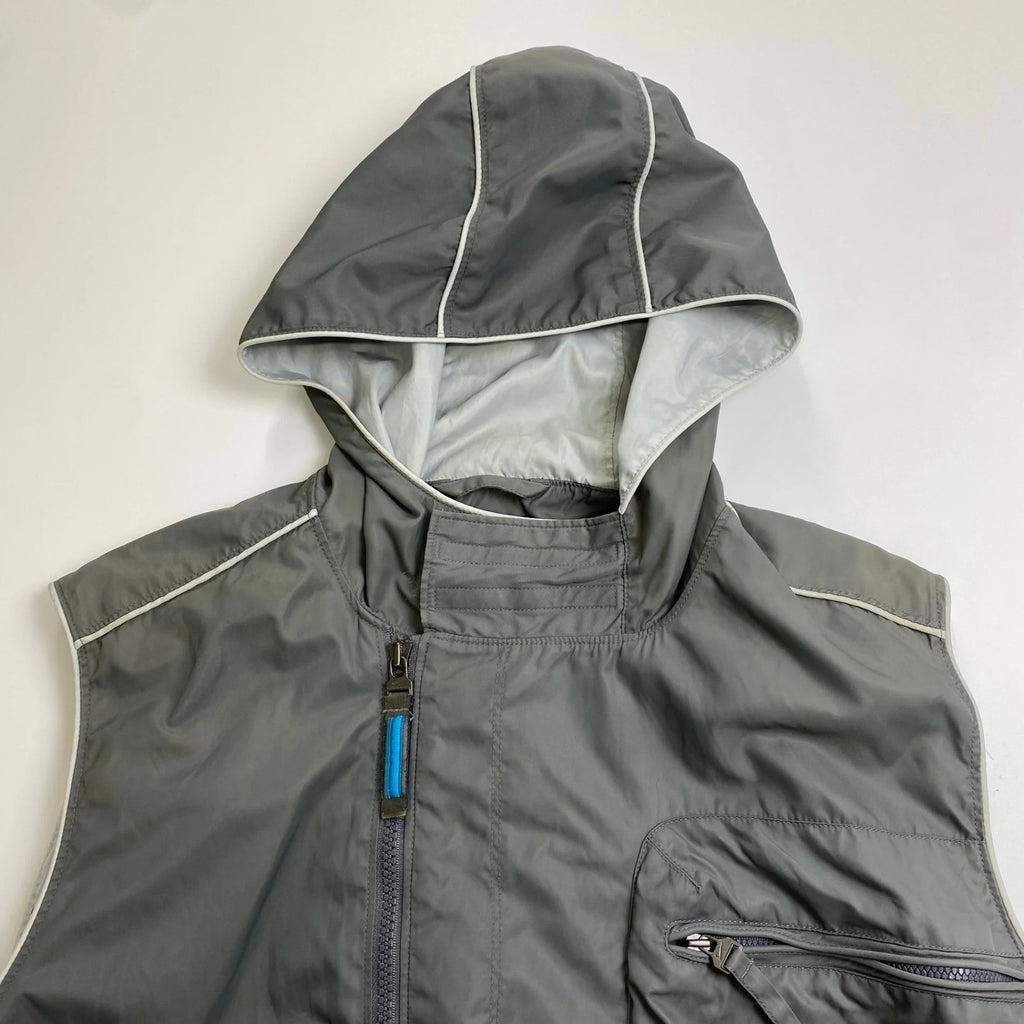 NIKE ナイキ / asymmetry tech hooded vest テック ベスト 立体ポケット SIZE：M