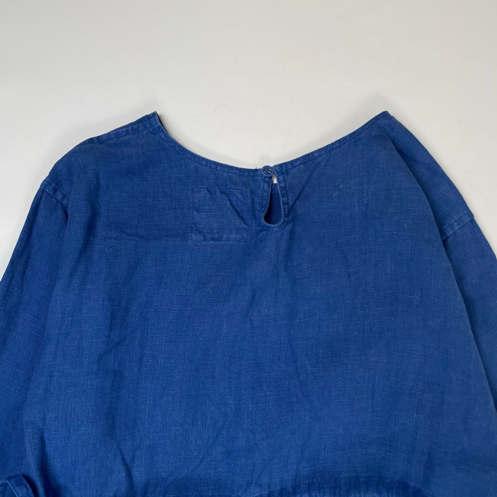 POOL by IDEE / ブルーリネンワンピース 参考定価：12,000+tax