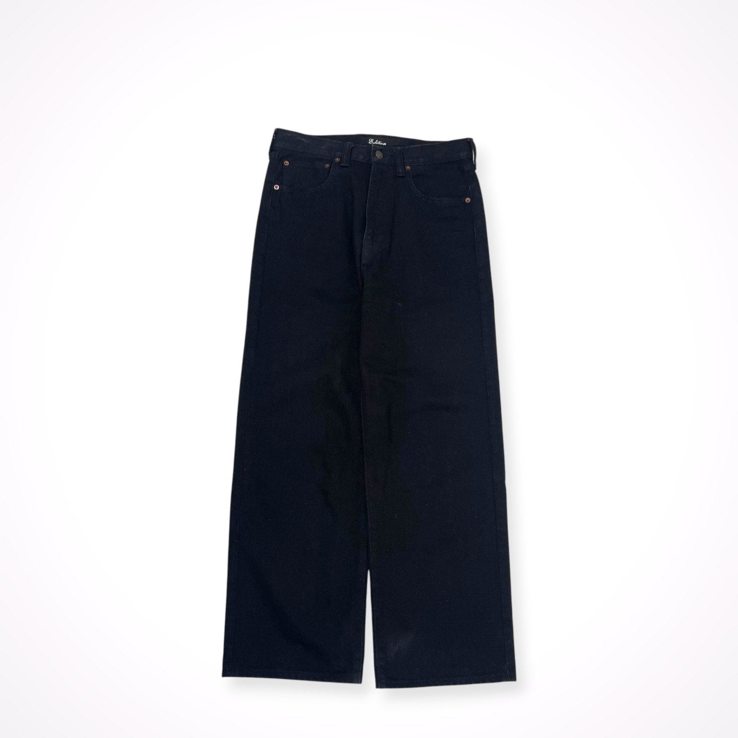 Edition / コットンブラックデニムルーズストレート 参考定価：26,000+tax SIZE:S