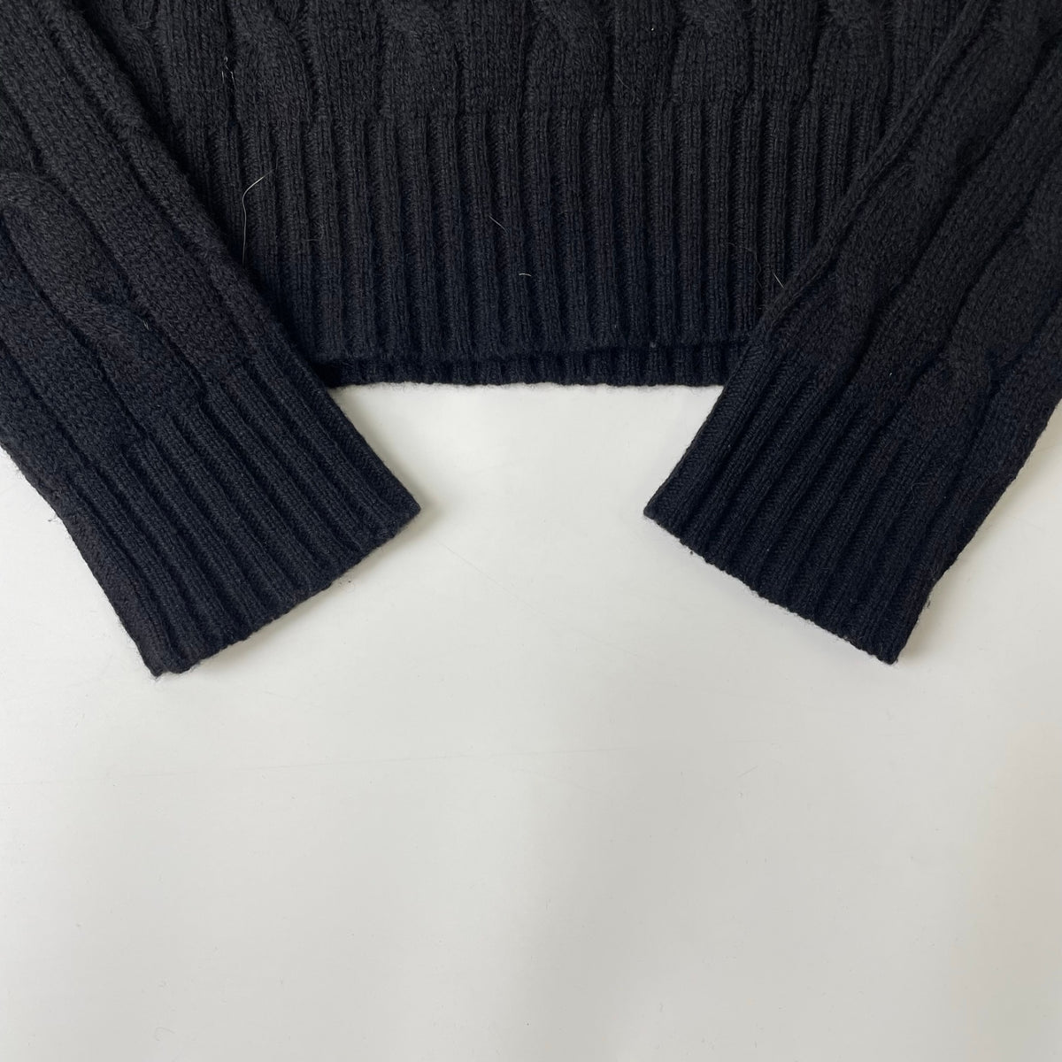 POLO RALPH LAUREN / エルボーパッチ付 ケーブルタートルネックニット SIZE：M