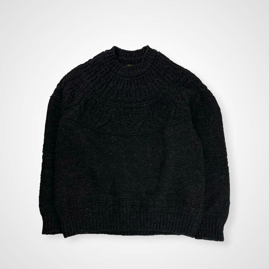 BATONER バトナー / Spread Alan Crew Neck ブラック 参考定価：28,000+tax SIZE:2