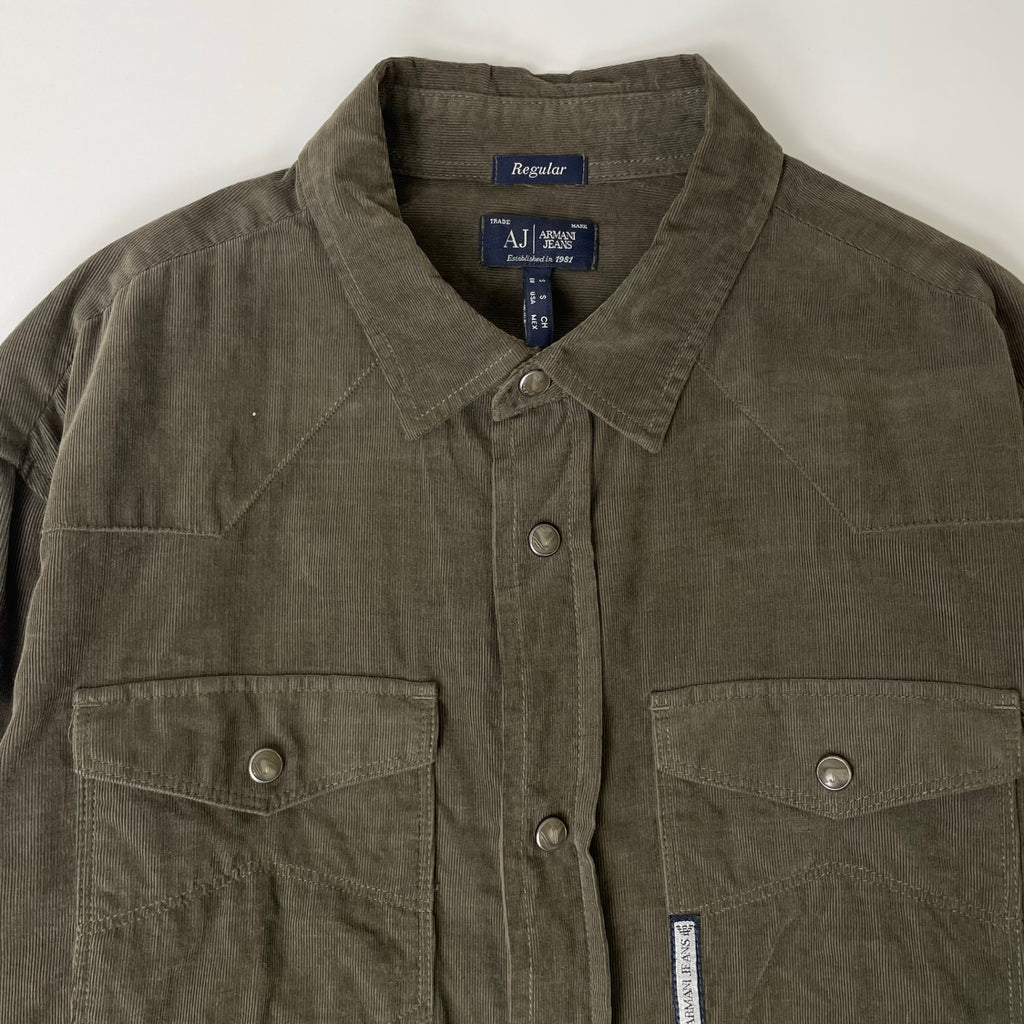 ARMANI JEANS / OLDコットンコーデュロイシャツ 参考定価：30,000程度 SIZE:S