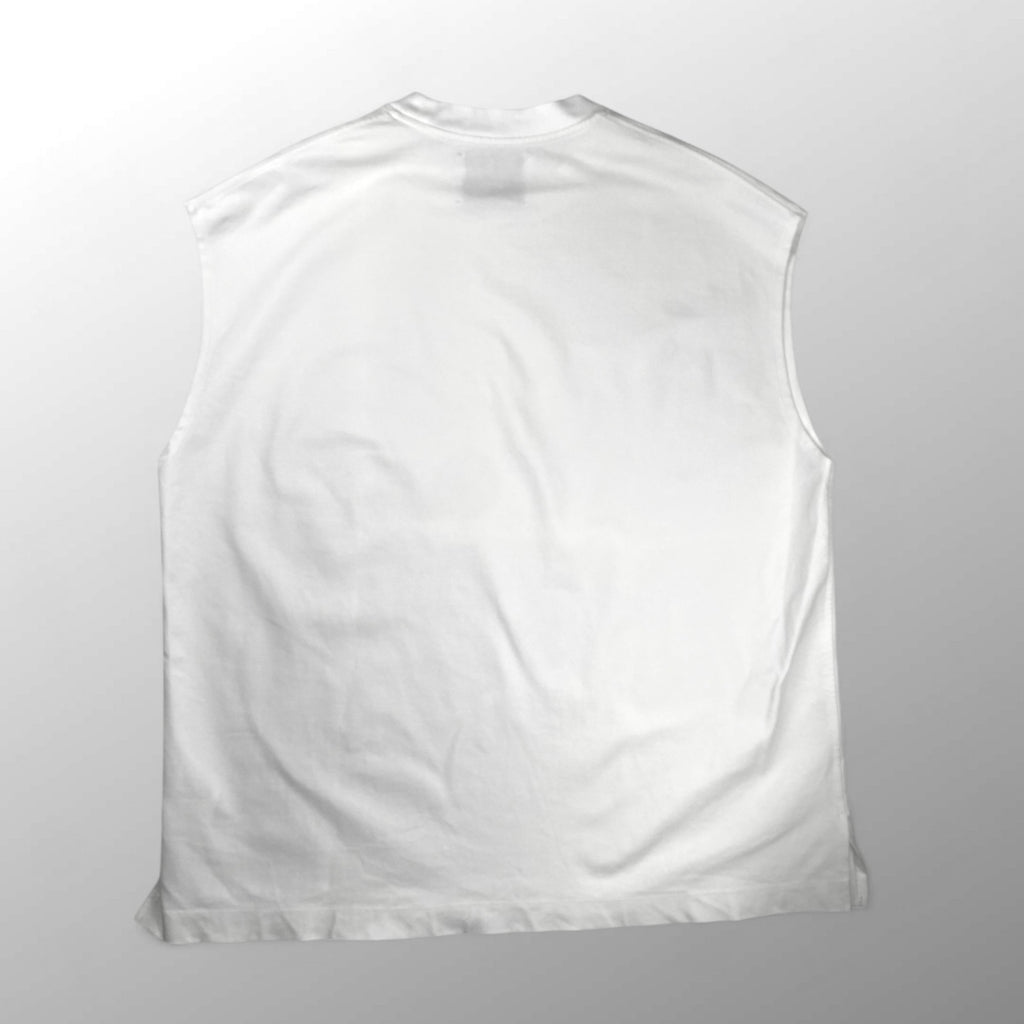 MAISON SPECIAL メゾンスペシャル / スマッシングポンチプライムプルオーバーノースリーブ ホワイト SIZE:01(L程度)