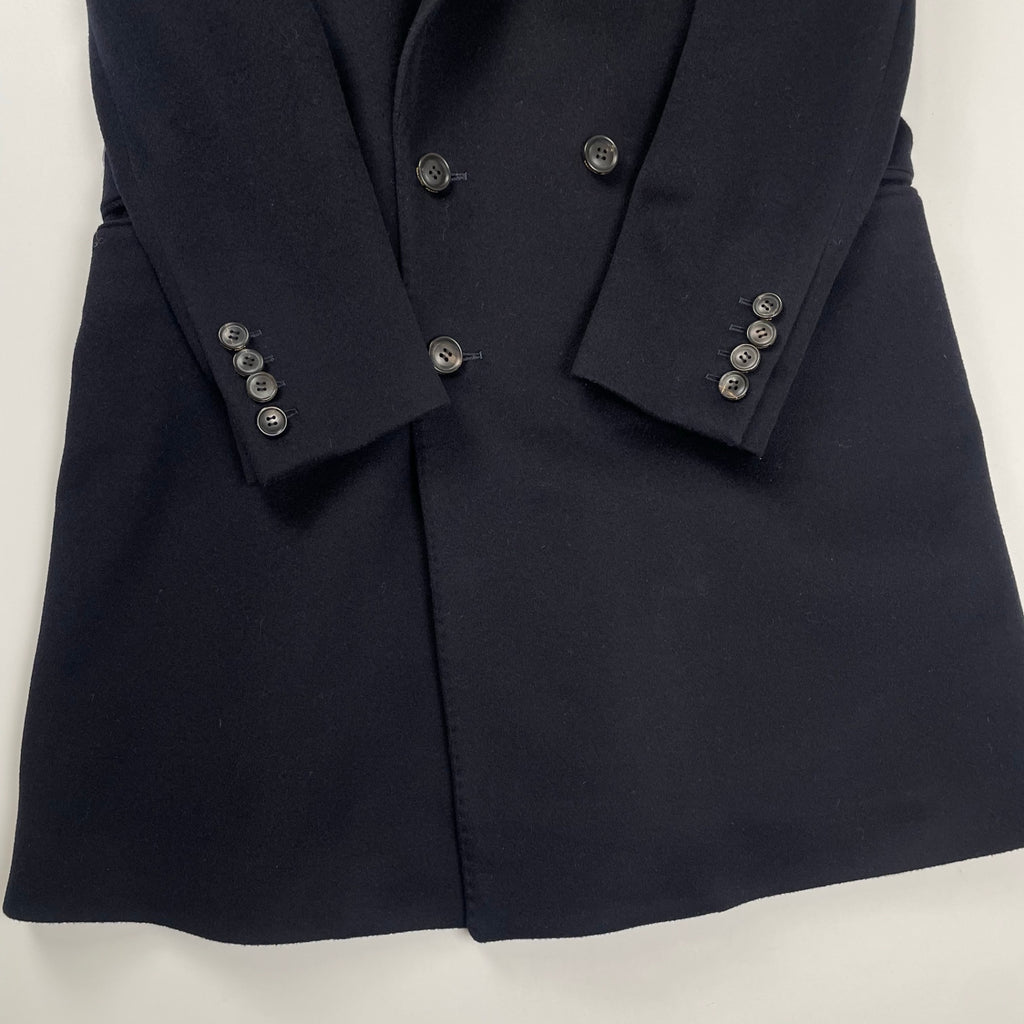 beautiful people × Loro Piana ビューティフル ピープル ロロピアーナ / カシミヤMIXチェスターコート ダークネイビー 参考定価：105,000+tax SIZE:130(XS-S)