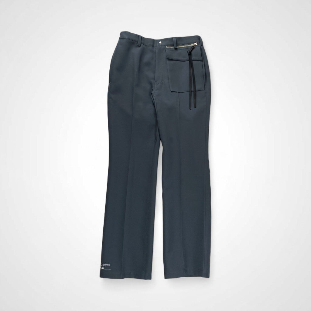 PORTVEL ポートヴェル / ポケットデザイン ストレートスラックス ブルーグレー SIZE:1