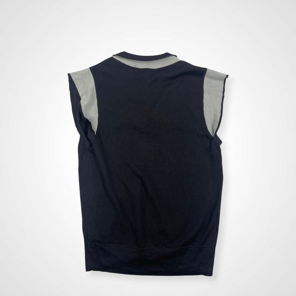 GIORGIO ARMANI ジョルジオ アルマーニ / シルクカシミヤノースリーブニット タグ付 参考定価：150,000程度 SIZE:42