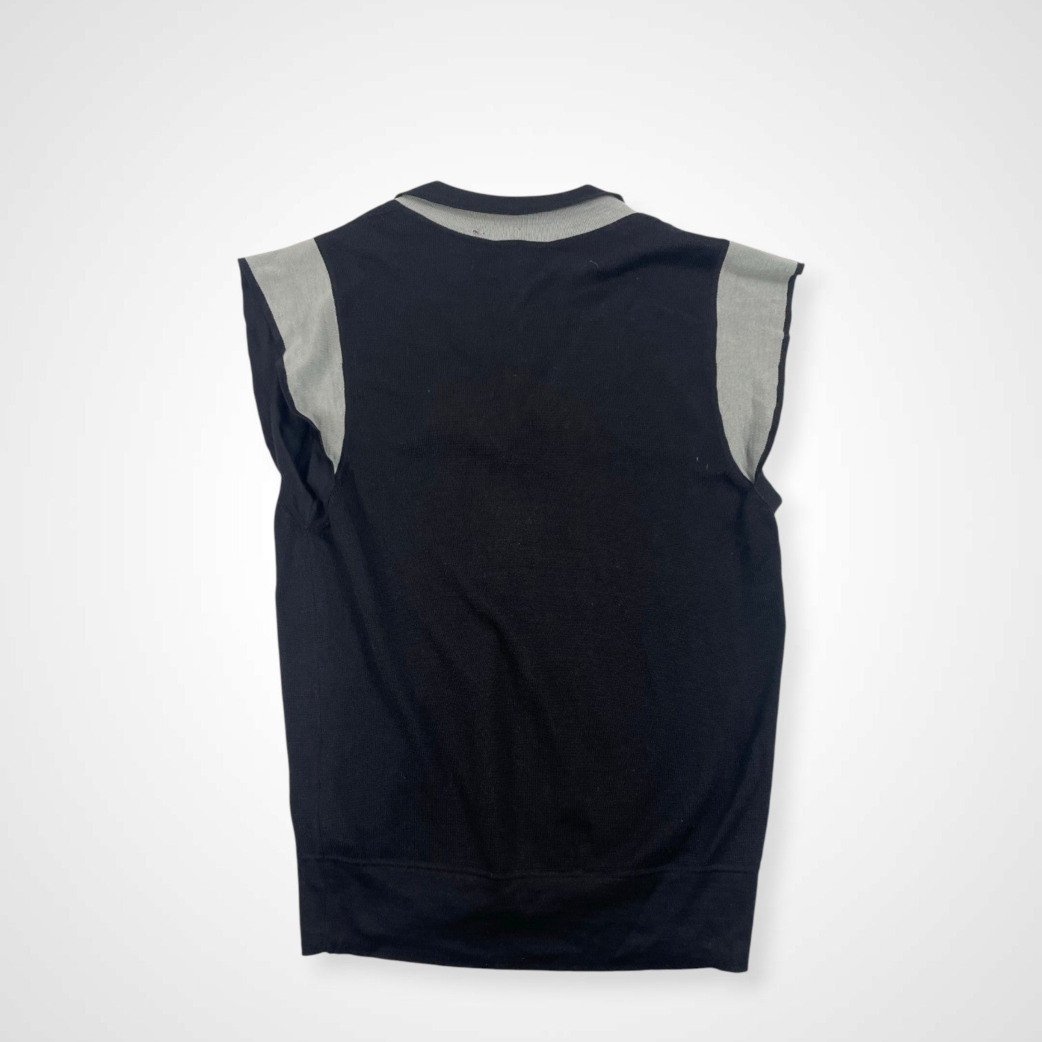 GIORGIO ARMANI ジョルジオ アルマーニ / シルクカシミヤノースリーブニット タグ付 参考定価：150,000程度 SIZE:42