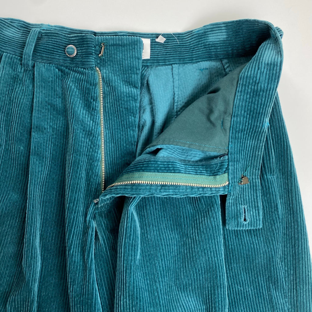 EL CONDUCTOR H × boys in the band コンダクター ボーイズインザバンド / EXCLUSIVE BIJOU CORDUROY TROUSERS 2タック コーデュロイパンツ 翡翠 SIZE:2
