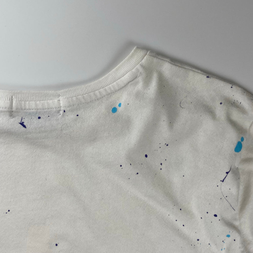 POLO RALPH LAUREN ポロ ラルフローレン / ポロベア ペンキ加工  Tシャツ 筆記体ロゴ レアデザイン SIZE:S