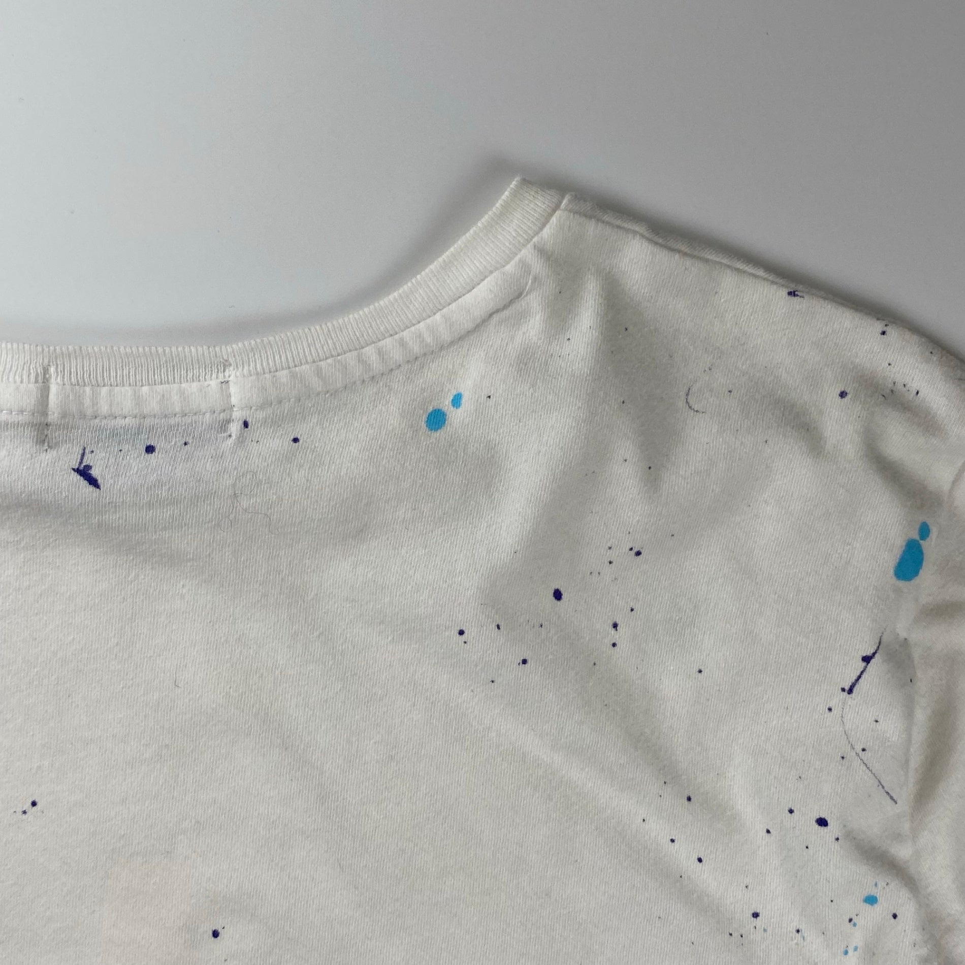 POLO RALPH LAUREN ポロ ラルフローレン / ポロベア ペンキ加工  Tシャツ 筆記体ロゴ レアデザイン SIZE:S