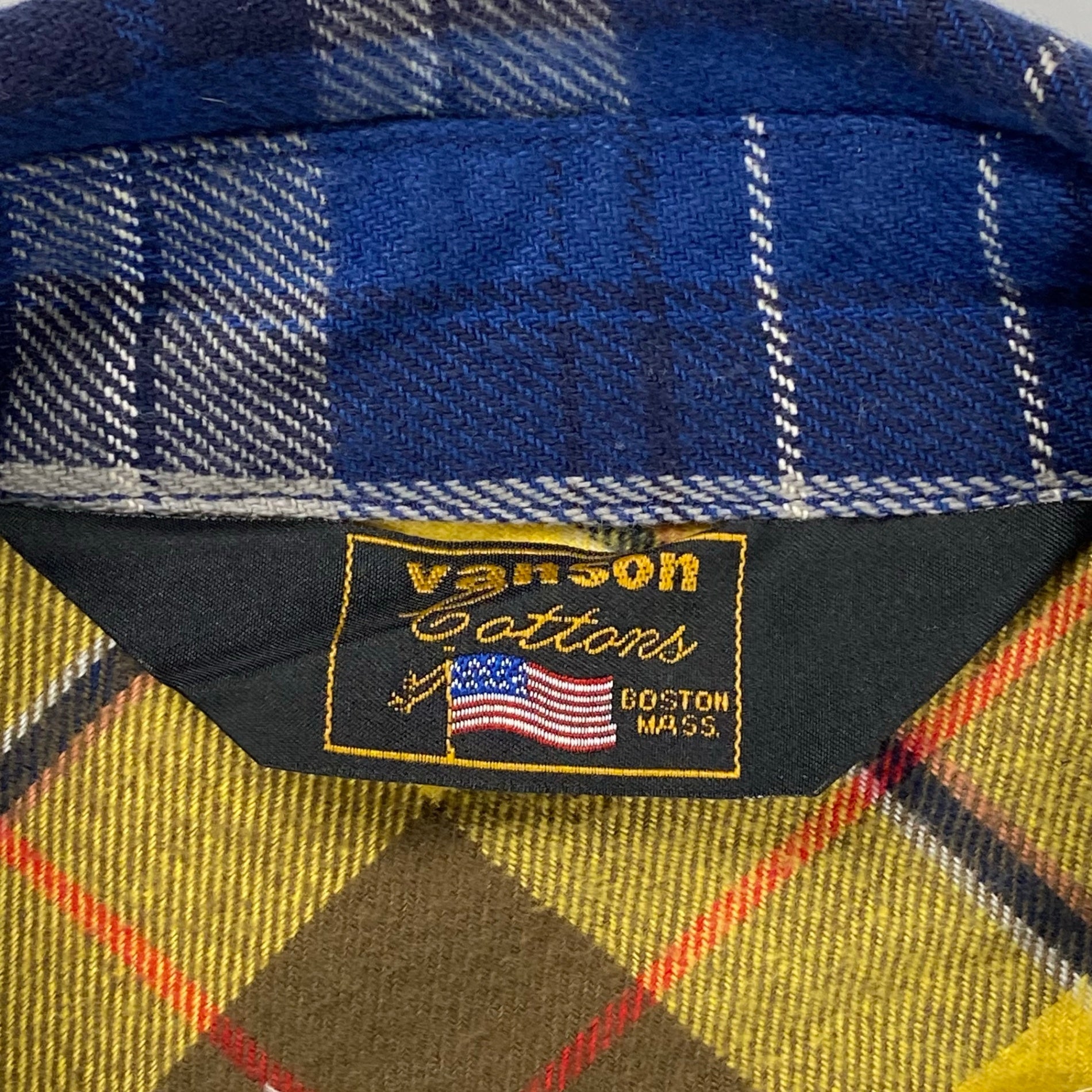 vanson バンソン / ネルシャツ モーターサイクル コットン100％ 参考定価：13,800+tax SIZE:L