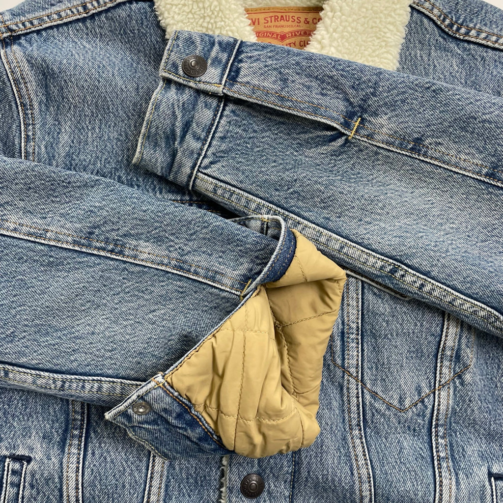 Levi's × MICKEY MOUSE リーバイス ミッキーマウス DISNEY ディズニー / コラボ トラッカージャケット ランチジャケット ミッキー90周年 参考定価：15,000+tax SIZE:S