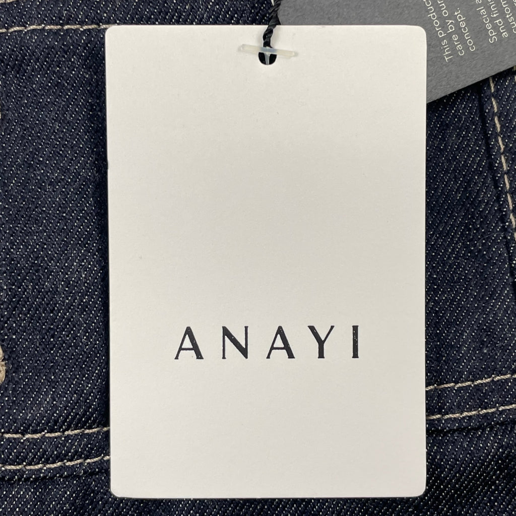 ANAYI / ハイウエストデニムパンツ 未使用品 参考定価：36,000+tax SIZE:38