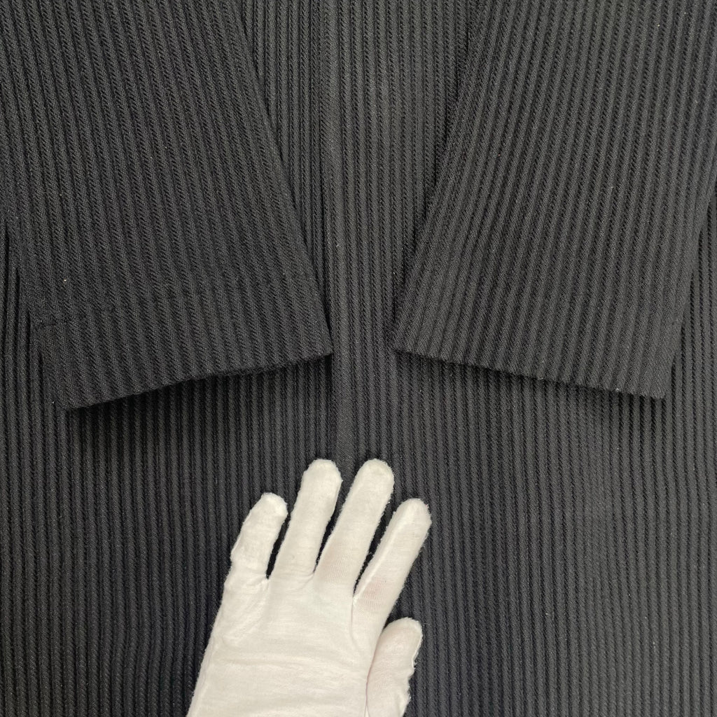 HOMME PLISSE ISSEY MIYAKE / 16年 プリーツステンカラーコート ブラック SIZE:3