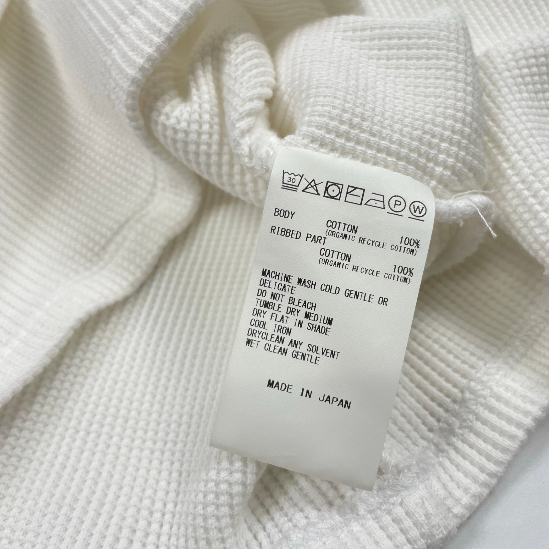 KANEMASA PHIL. カネマサ フィル / 18G Garment Waffle Tank Top 参考定価：9,000+tax