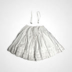 crinkle × slobe iena クリンクル クリンクル クリンクル × スローブイエナ / 2way embroideryミニスカート ホワイト タグ付 SIZE:FREE