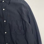 COMOLI コモリ / ナイロンシルク中綿シャツジャケット ブラック 参考定価：48,000+tax SIZE:1