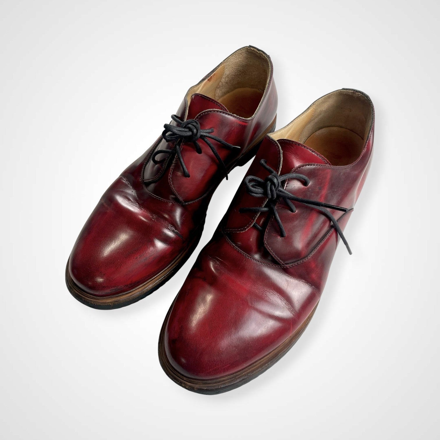 MM6 Maison Martin Margiela メゾンマルタンマルジェラ / シャドー加工 ダービーシューズ MADE IN ITALY SIZE:39(24.5cm程度)