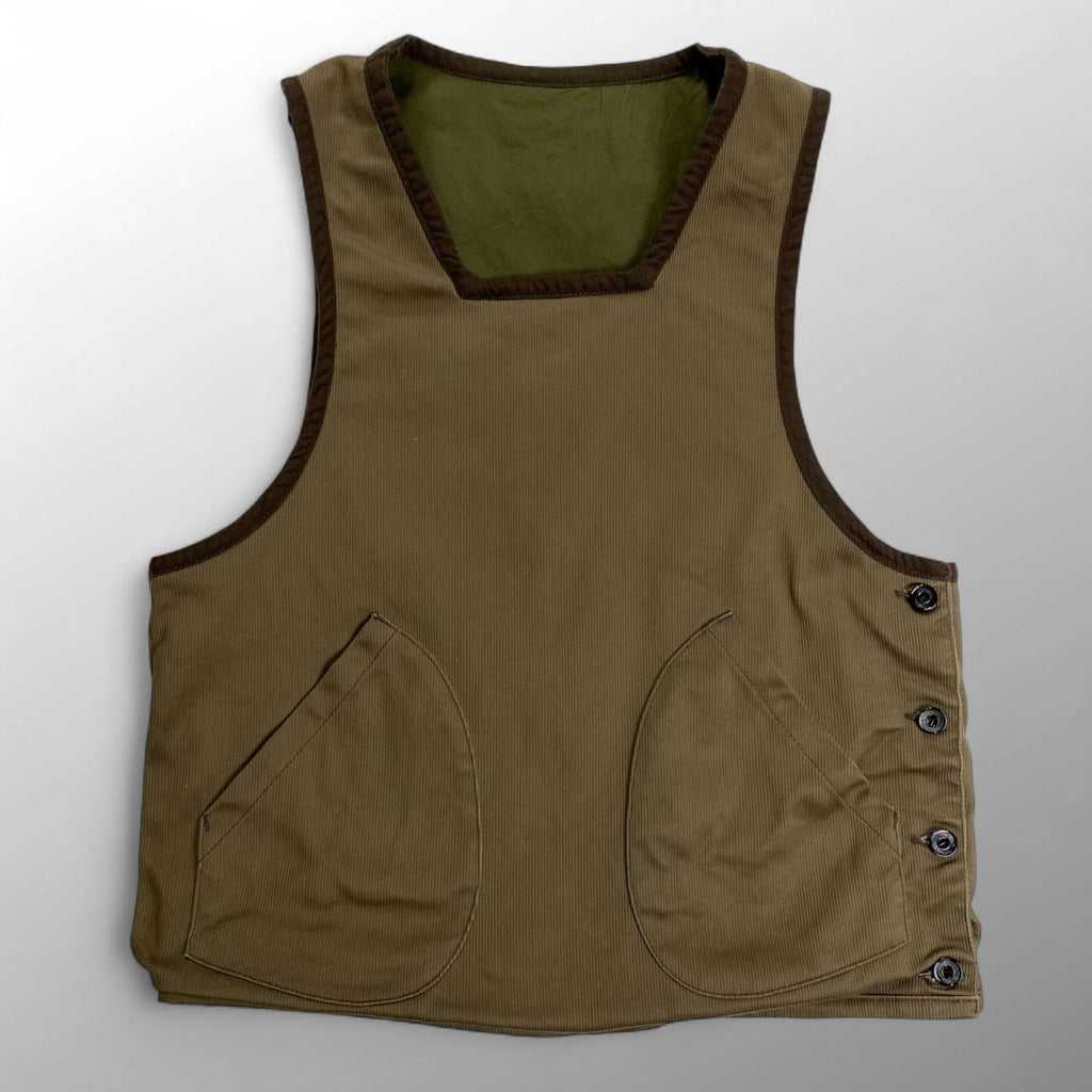 BLACK SIGN ブラックサイン / リバーシブルハンティングベスト ピケ 参考定価：30,000程度 SIZE:40(L程度)