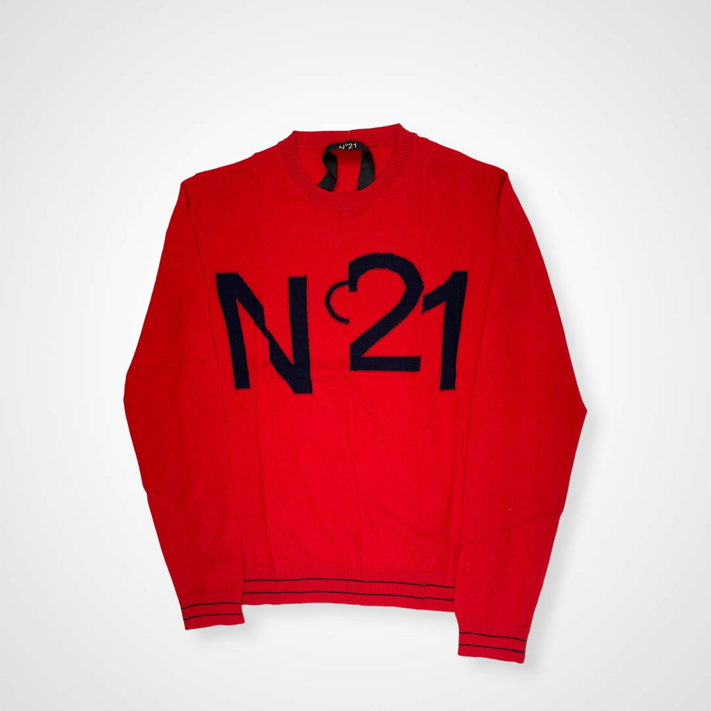 N°21 ヌメロヴェントゥーノ / 再構築ロゴウールニット 参考定価：60,000程度 SIZE：M