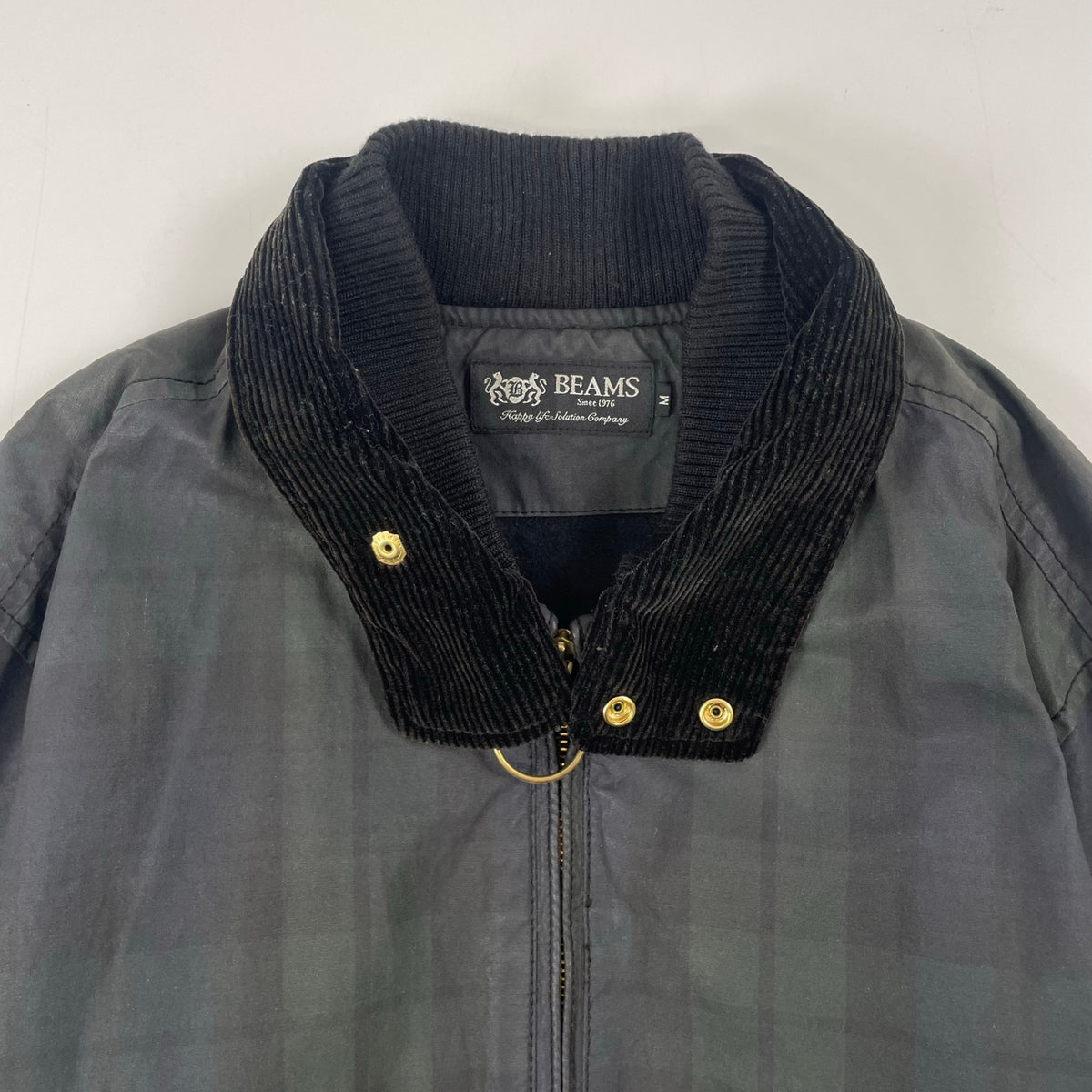 BEAMS / G9型 ブラックウォッチ柄ブルゾン 参考定価：32,000程度 SIZE:M