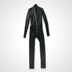 Rick Owens リックオウエンス / tight gary leather flight suits レザージャンプスーツ RR02A5550-LS SIZE:48