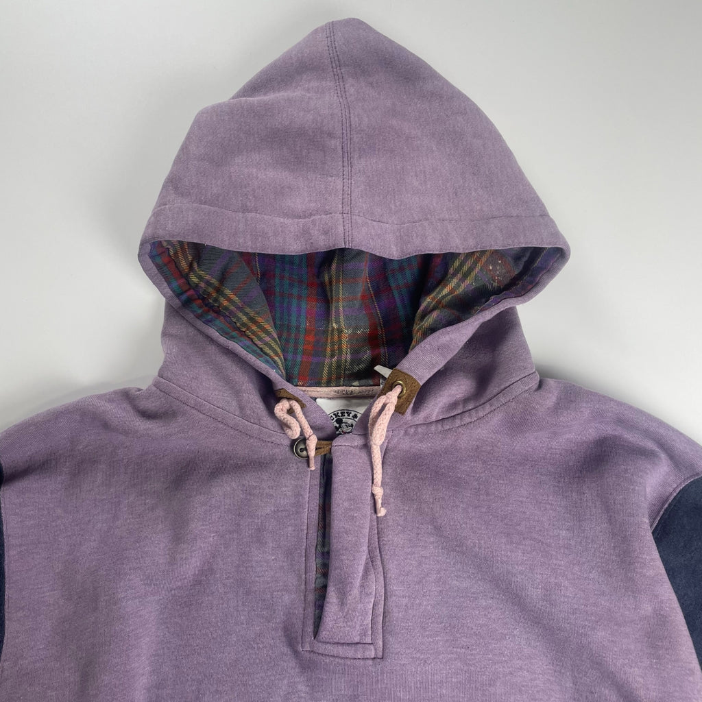 DISNEY＆CO × GENUS ディズニー ミッキー / 80s- ハーフジッププルオーバー パーカー パープル SIZE：L