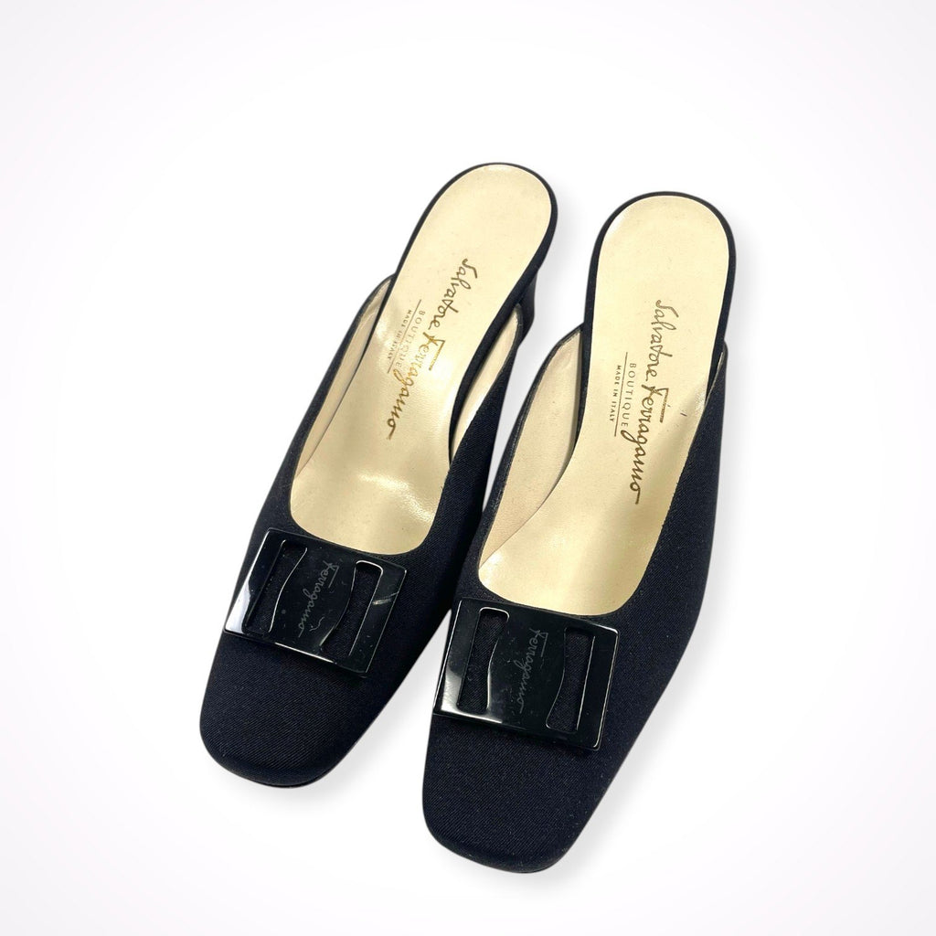 Salvatore Ferragamo / ヴァラヒールサンダル チャンキーヒール SIZE:6