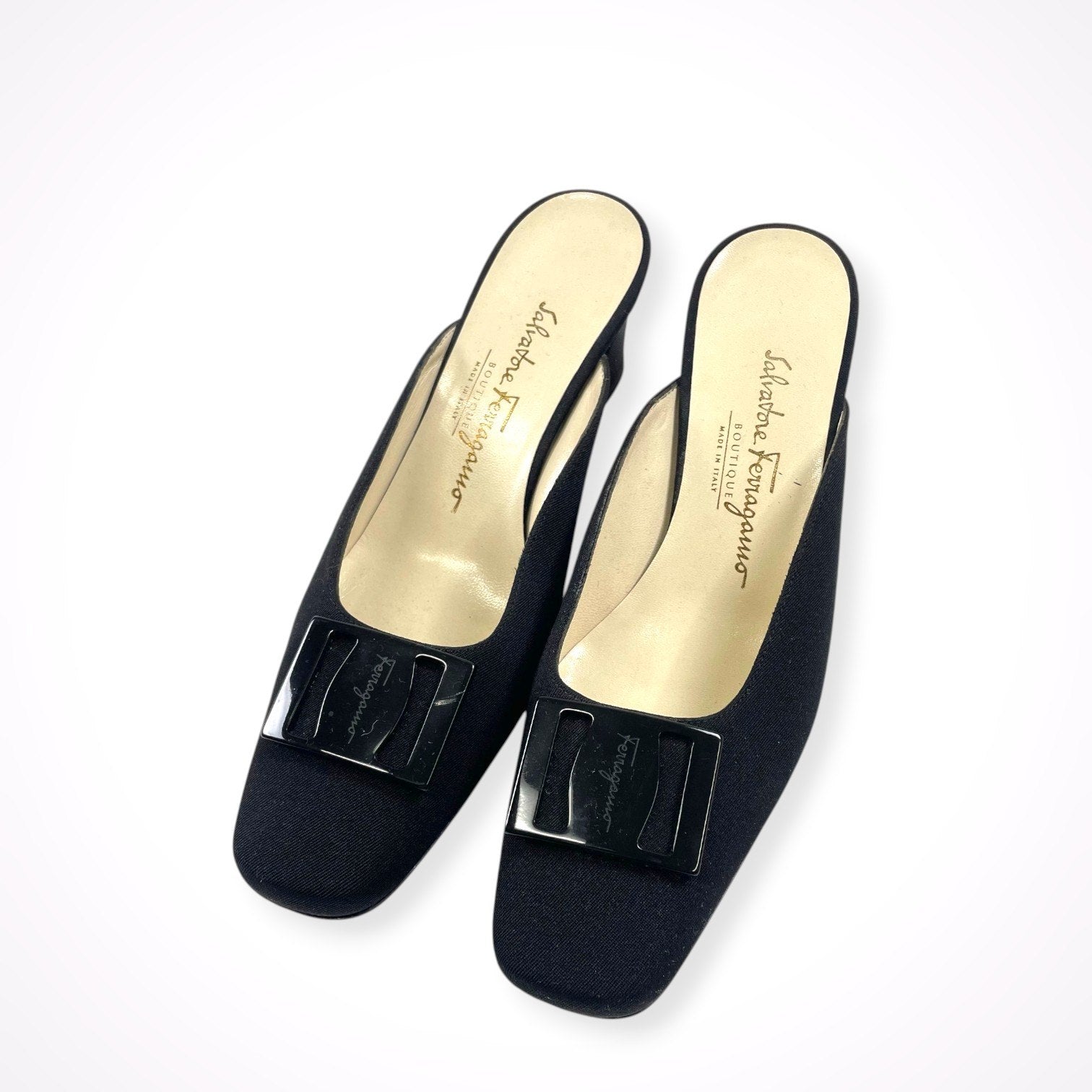 Salvatore Ferragamo / ヴァラヒールサンダル チャンキーヒール SIZE:6